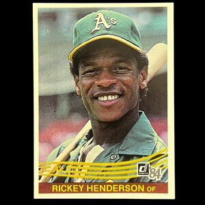 Rickey Henderson 1984 Donruss #54 - Oakland A's – NM or Better - HOF